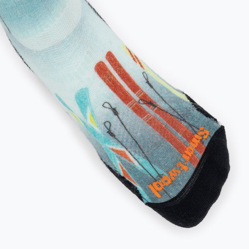 Damen Smartwool Ski Targeted Cushion Snow Bunny Print OTC Capri Socken