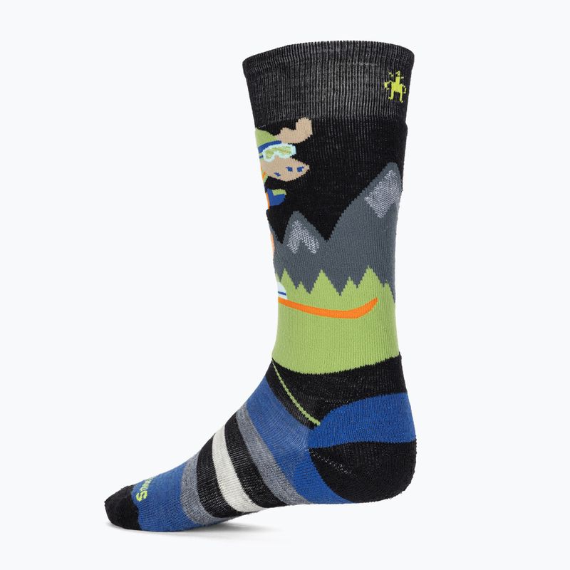 Smartwool Kindersocken Wintersport Full Cushion Mountain Moose Pattern OTC schwarz 2