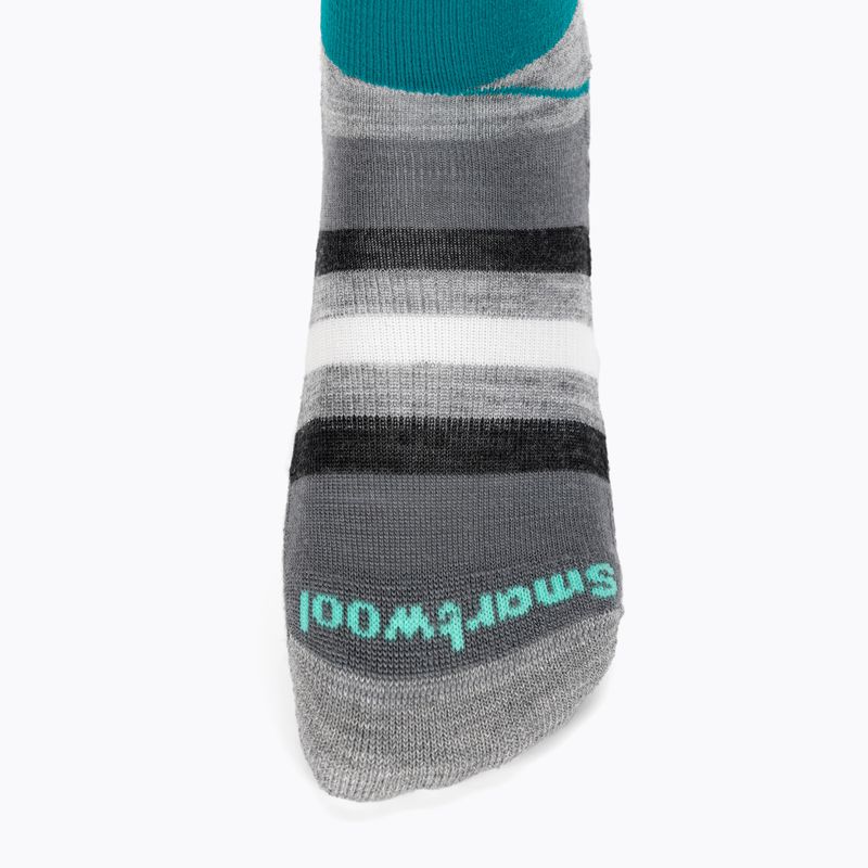 Smartwool Kindersocken Wintersport Full Cushion Mountain Moose Pattern OTC hellgrau