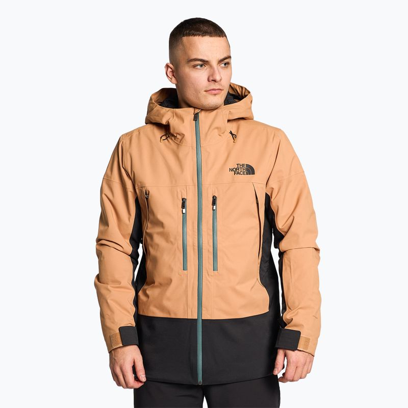 Herren Skijacke The North Face Mount Bre Mandelbutter/schwarz