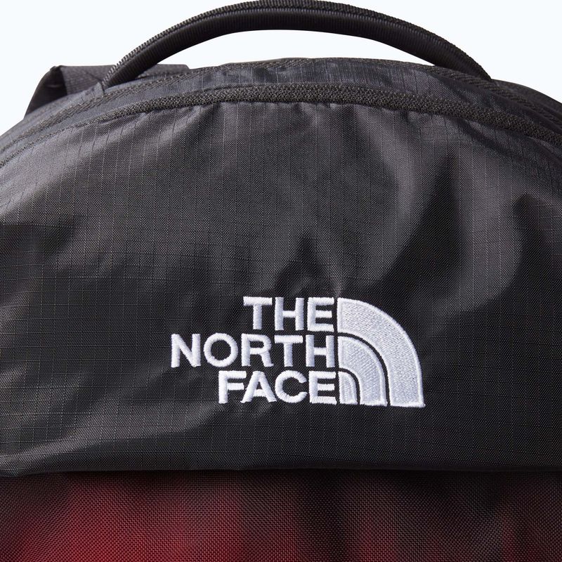 The North Face Borealis 28 l feuerrot dip dye großen Druck / schwarz Wandern Rucksack 3