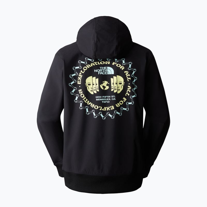 Herren-Trekking-Sweatshirt The North Face Tekno Logo Hoodie schwarz/sun sprite 6