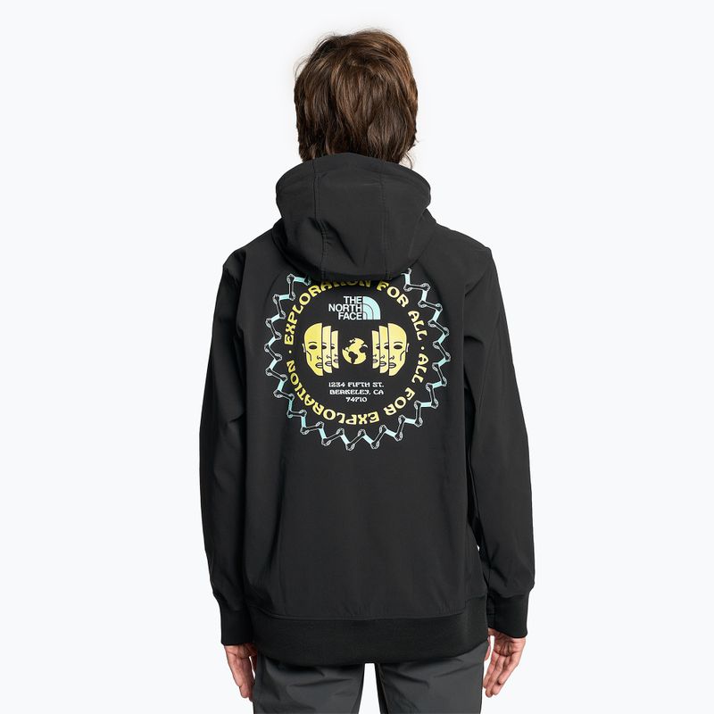 Herren-Trekking-Sweatshirt The North Face Tekno Logo Hoodie schwarz/sun sprite 2