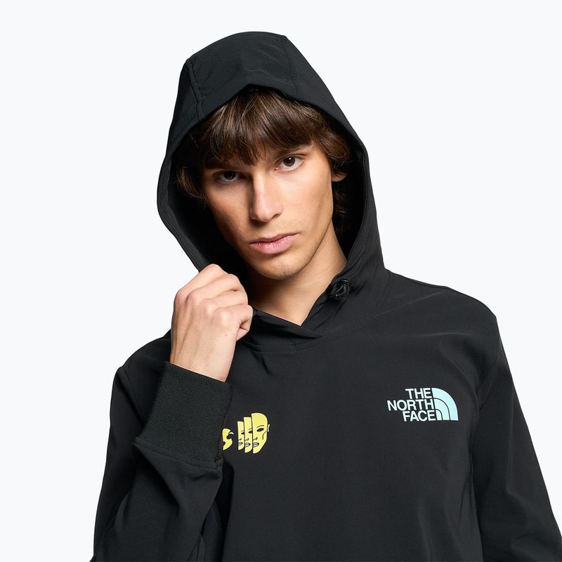 Herren-Trekking-Sweatshirt The North Face Tekno Logo Hoodie schwarz/sun sprite 3