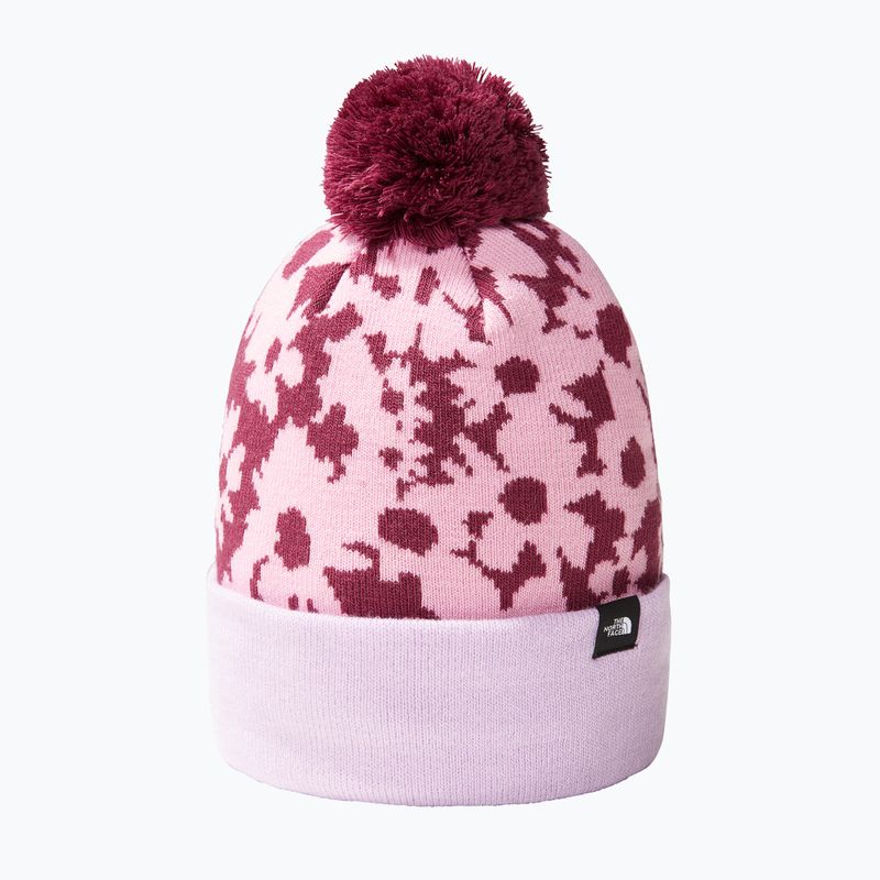 Kinder Wintermütze The North Face Ski Tuke Boysenberry Farbverlauf Blumendruck