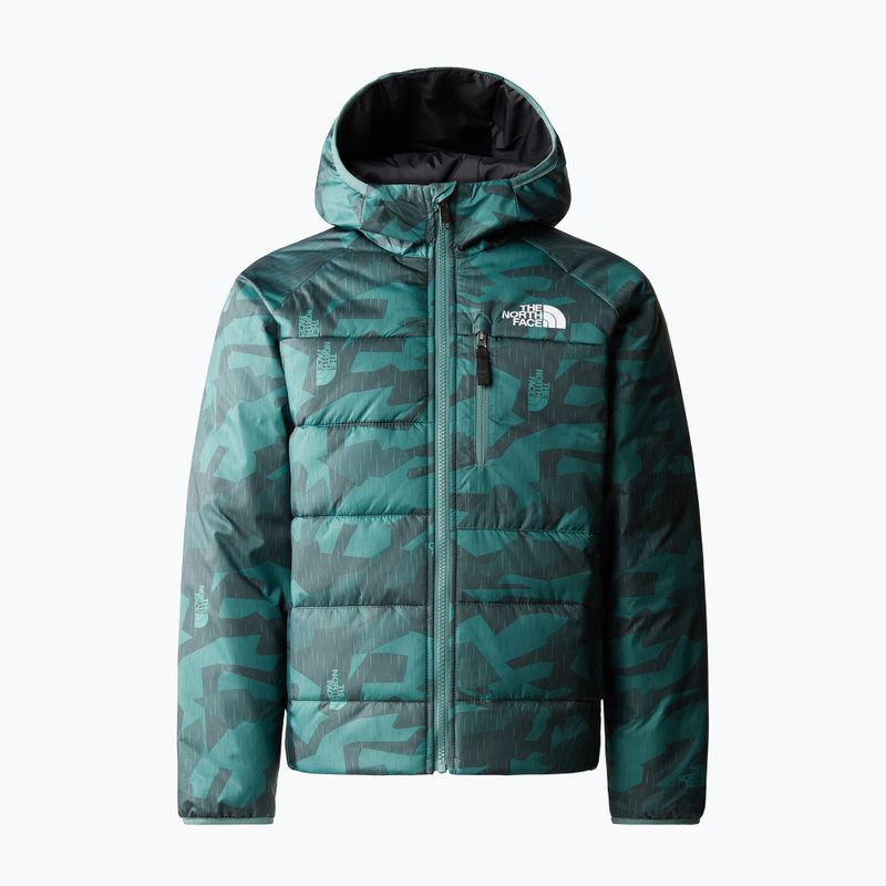 The North Face Reversible Perrito dark sage rain camo print/schwarz Kinder Winterjacke