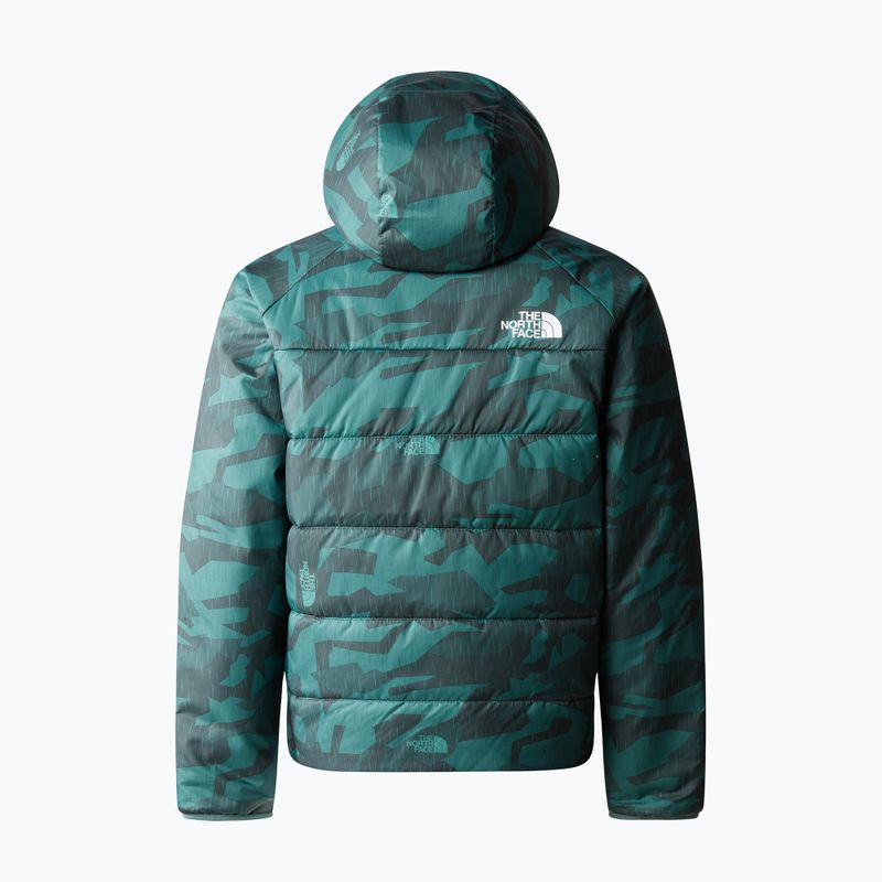 The North Face Reversible Perrito dark sage rain camo print/schwarz Kinder Winterjacke 3