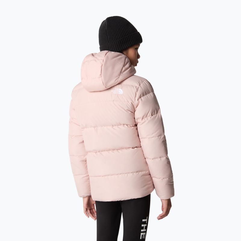 Kinder Daunenjacke The North Face North Down Fleece Parka rosa Moos 3