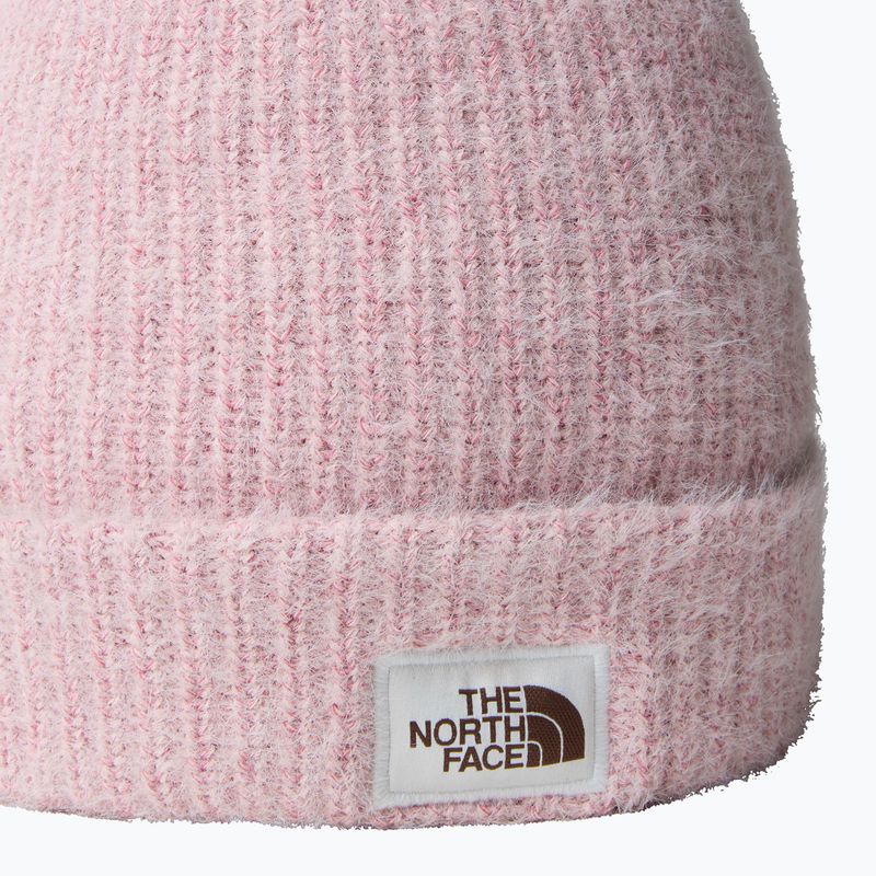 Damen Wintermütze The North Face Salty Bae Gefüttert rosa Moos 2