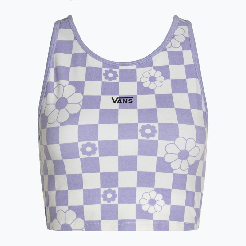 Top Damen Vans Longline Racerback Bralette Floral checkerboard/sweet lavender