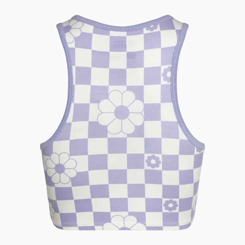 Top Damen Vans Longline Racerback Bralette Floral checkerboard/sweet lavender 2