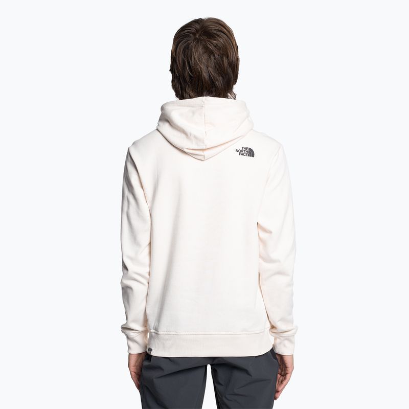 Herren The North Face Standard Hoodie gardenia weiß/kohlenbraun Wasserverzerrung drucken 2
