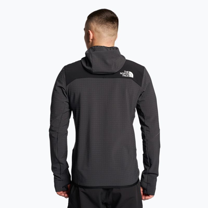 Herren The North Face Dawn Turn Hybrid Ventrix Midlayer Jacke sphaltgrau/schwarz/schockierend orange 2
