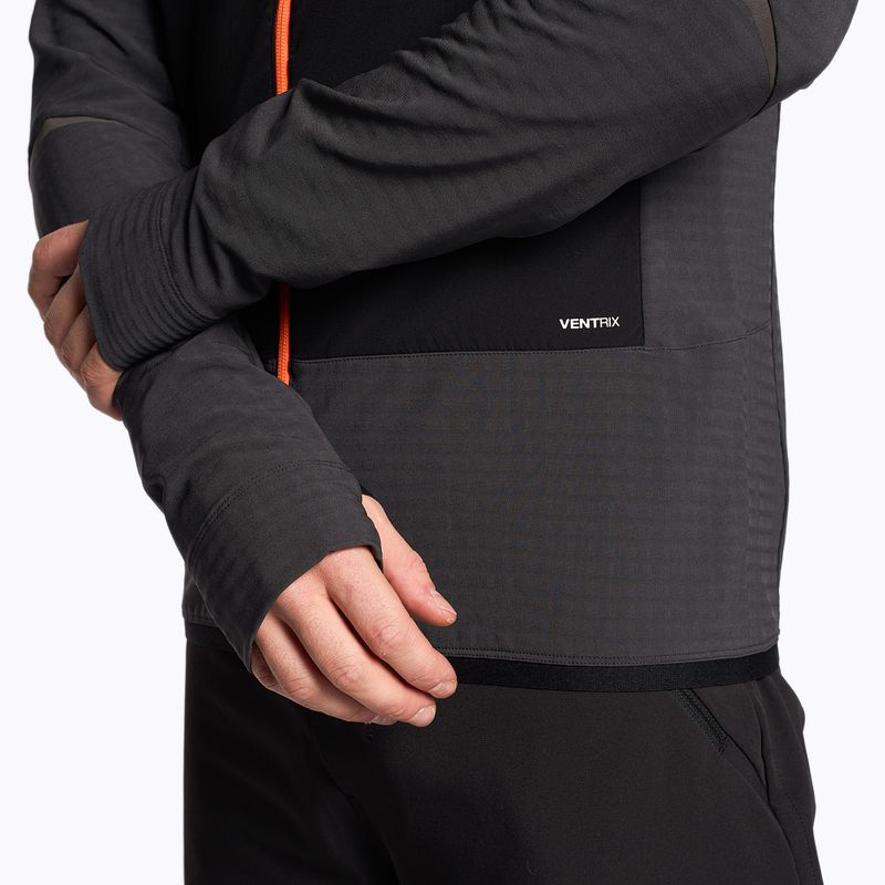 Herren The North Face Dawn Turn Hybrid Ventrix Midlayer Jacke sphaltgrau/schwarz/schockierend orange 3