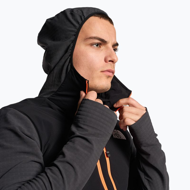 Herren The North Face Dawn Turn Hybrid Ventrix Midlayer Jacke sphaltgrau/schwarz/schockierend orange 4