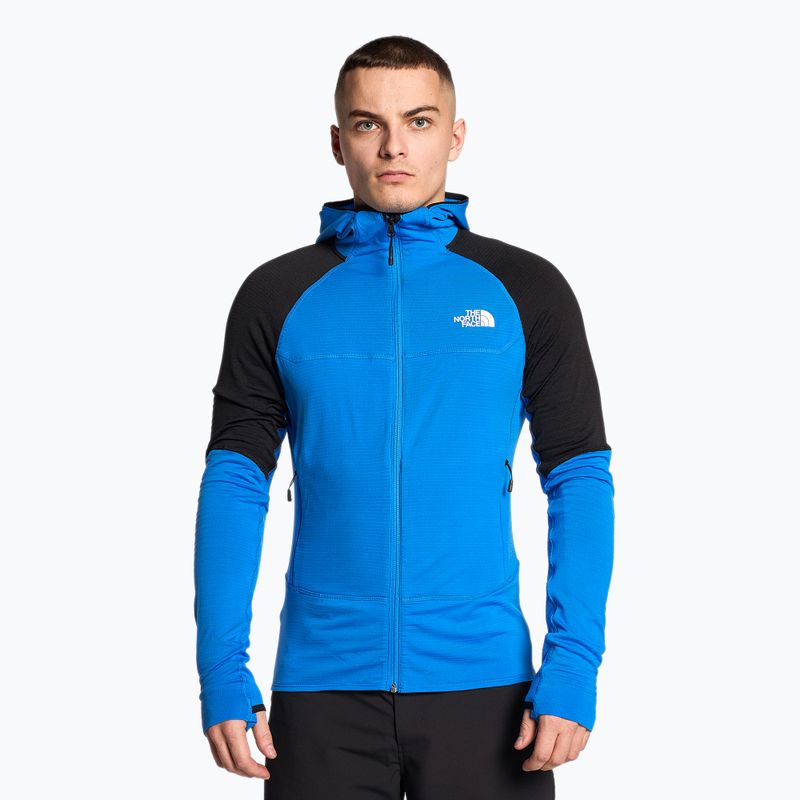 Herren The North Face Bolt Polartec Fleece Hoodie Optik blau/schwarz