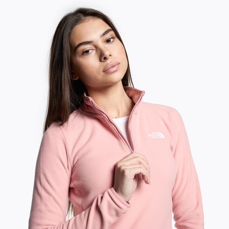 Damen Fleece-Sweatshirt The North Face 100 Glacier 1/4 Zip shady rose 3