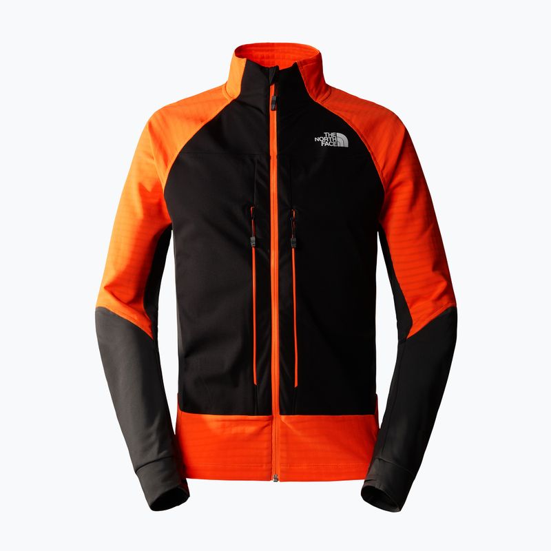 Herren Softshelljacke The North Face Dawn Turn Softshell Fz schwarz/shocking orange/asphalt grau 4