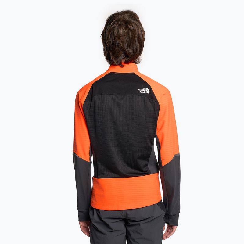 Herren Softshelljacke The North Face Dawn Turn Softshell Fz schwarz/shocking orange/asphalt grau 2
