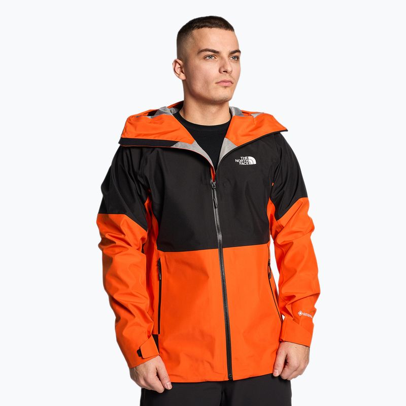 Herren Softshelljacke The North Face Jazzi Gtx rot orange/schwarz