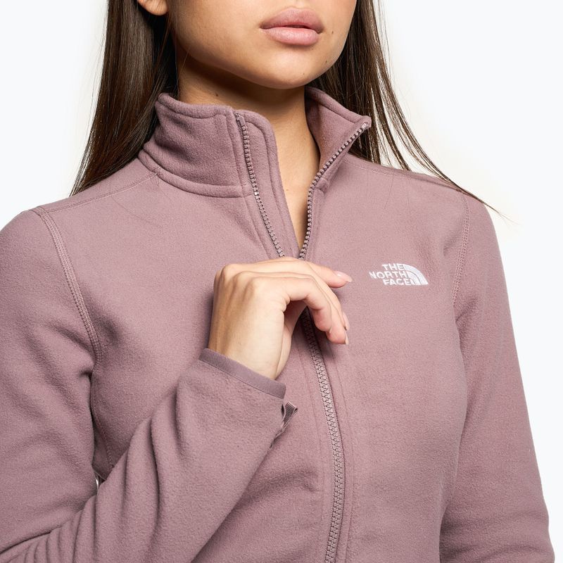 Damen Fleece-Sweatshirt The North Face 100 Glacier Fz rehgrau 4