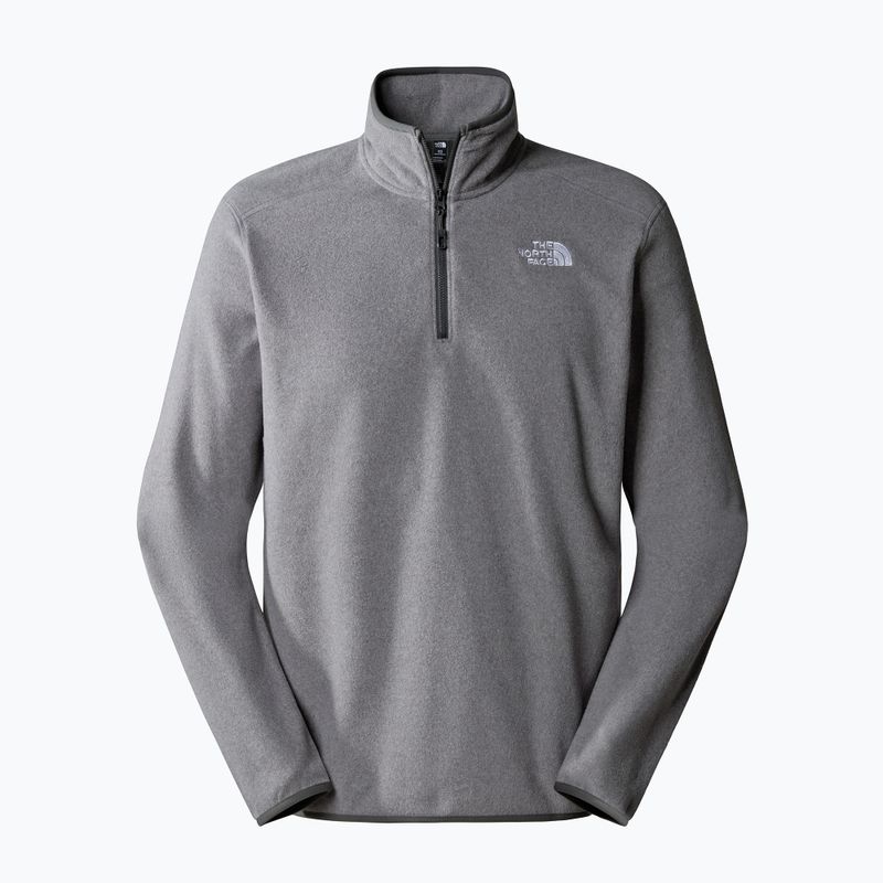 Herren The North Face 100 Glacier 1/4 Zip Fleece-Sweatshirt Medium grau Heidekraut 4