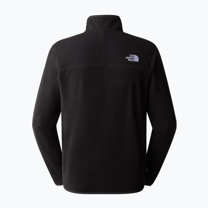 Herren Fleece-Sweatshirt The North Face 100 Glacier 1/4 Zip schwarz 2