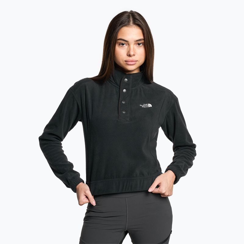 Damen Fleece-Sweatshirt The North Face Homesafe Snap Neck Fleece Pullover schwarz/schwarz