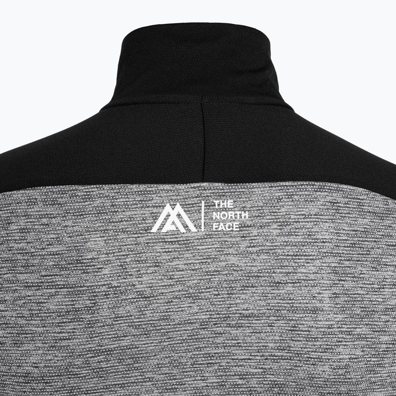 Herren-Trekking-Sweatshirt The North Face Ma 1/4 Zip LS mittelgrau heather/schwarz