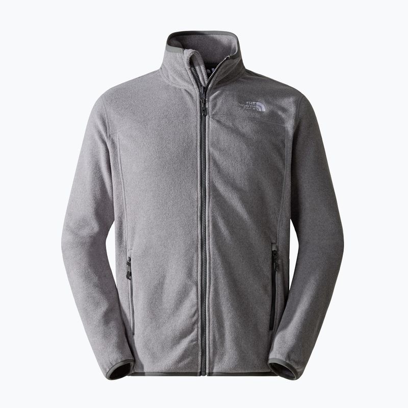 Herren The North Face 100 Glacier Full Zip Fleece-Sweatshirt Medium grau Heidekraut 4