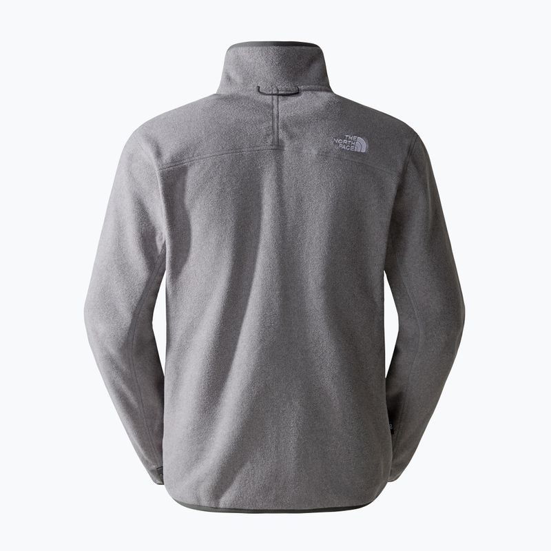 Herren The North Face 100 Glacier Full Zip Fleece-Sweatshirt Medium grau Heidekraut 5