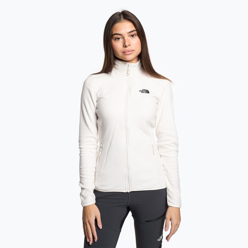 Damen Fleece-Sweatshirt The North Face 100 Glacier Fz gardenia weiß