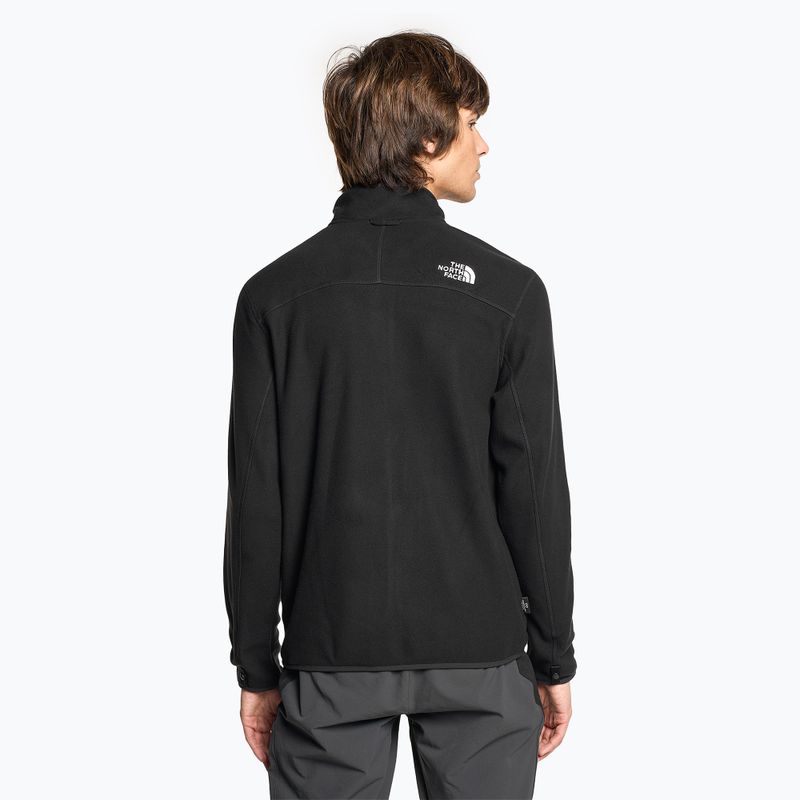 Herren Fleece-Sweatshirt The North Face 100 Glacier Full Zip schwarz 2