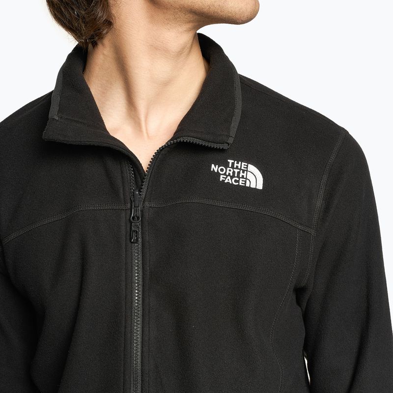 Herren Fleece-Sweatshirt The North Face 100 Glacier Full Zip schwarz 4