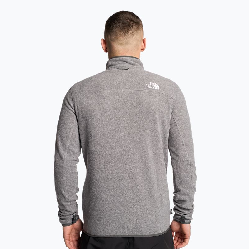 Herren The North Face 100 Glacier Full Zip Fleece-Sweatshirt Medium grau Heidekraut 2