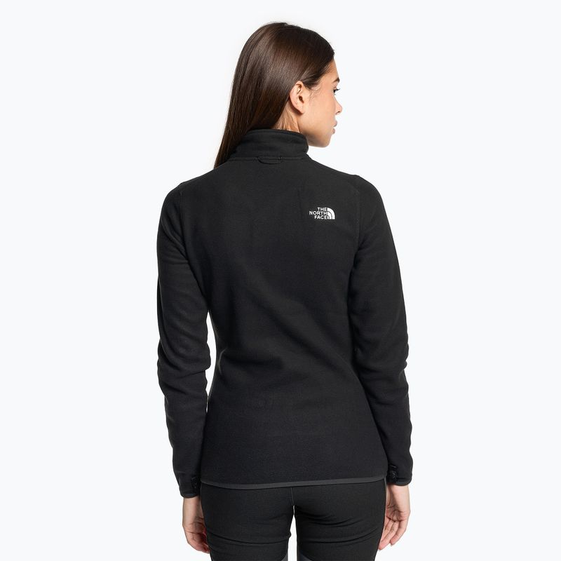 Damen Fleece-Sweatshirt The North Face 100 Glacier Fz schwarz 2