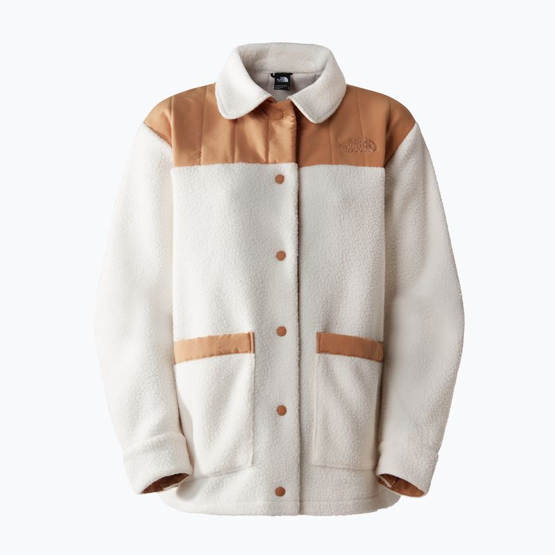 Damenpullover The North Face Cragmont Fleece Shacket gardenia white/almond butter 4