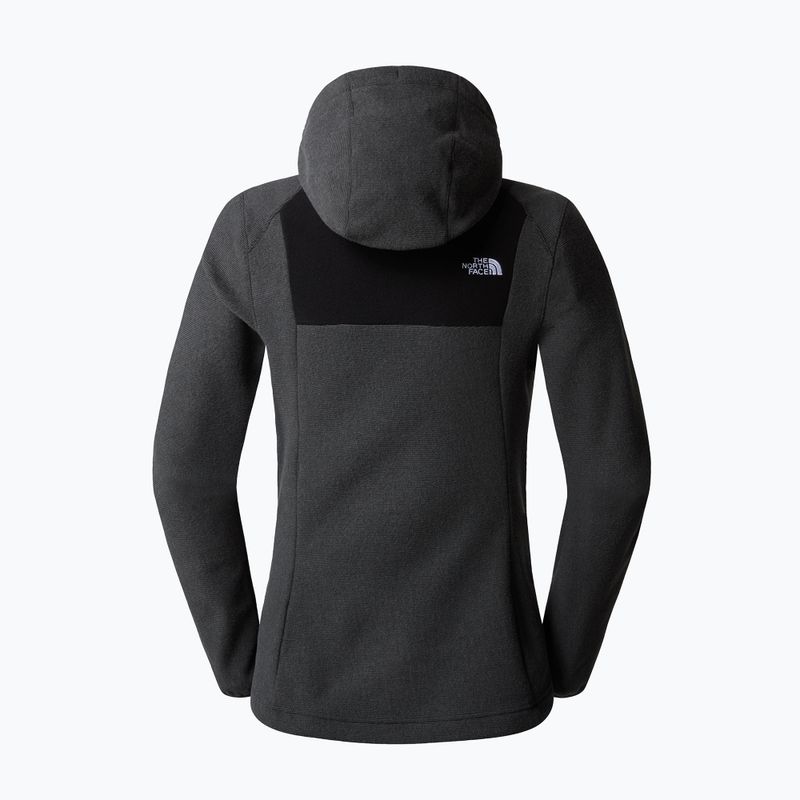 Women's The North Face Homesafe Full Zip Fleece Hoodie schwarz/asphaltgrau gestreift/schwarz 6