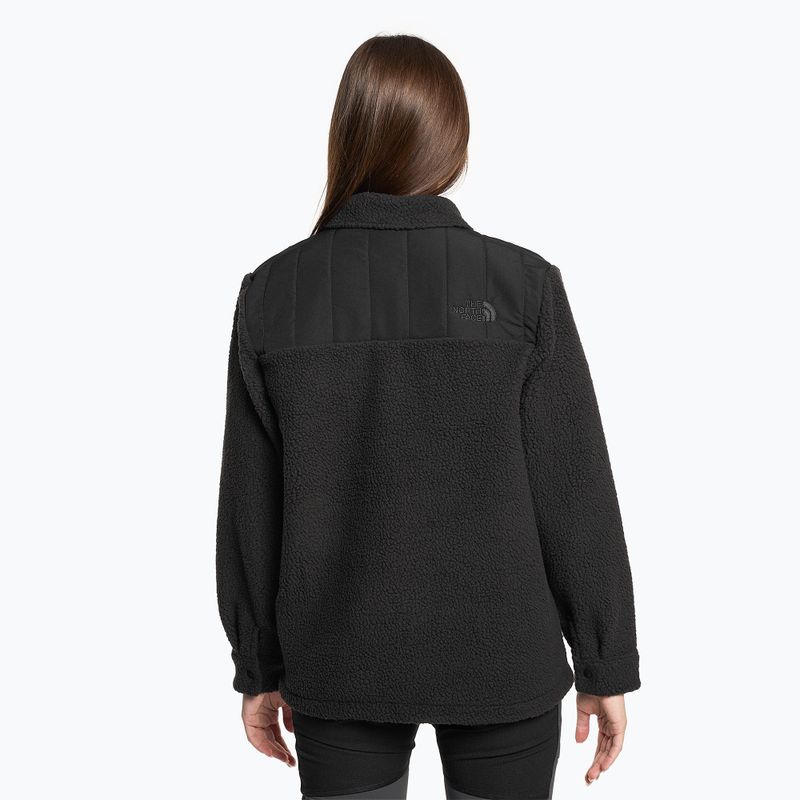 Damenpullover The North Face Cragmont Fleece Shacket schwarz 2