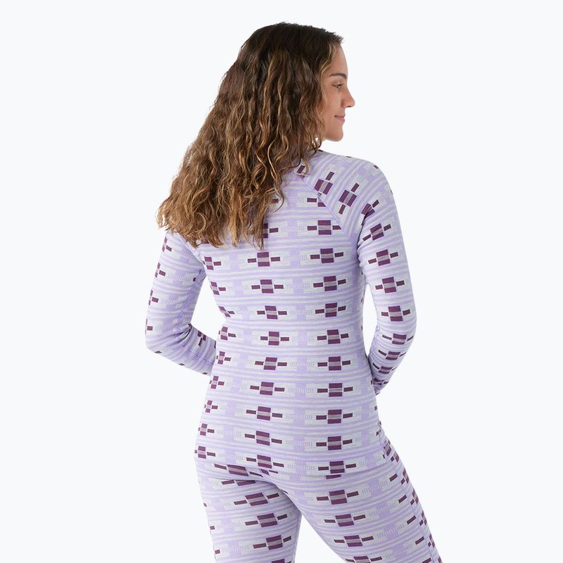 Damen-Thermoaktivshirt Smartwool Merino 250 Baselayer Crew Boxed violet flirt with me 2