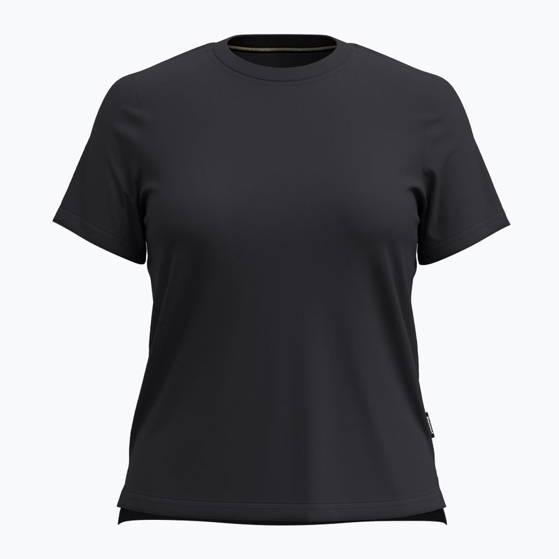 Damen Smartwool Perfect Crew Kurzarm-Trekking-T-Shirt schwarz 3