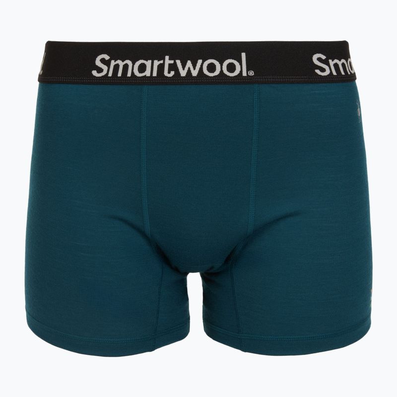 Herren Smartwool Merino Boxer Thermal Boxer Brief Boxed twilight blue