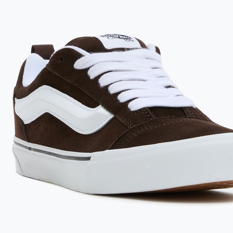 Vans Knu Skool braun/weiße Schuhe 8