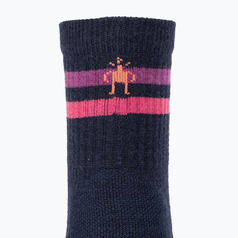 Trekking Socken Damen Smartwool Hike Light Cushion Tube Stripe Crew deep navy/power pink