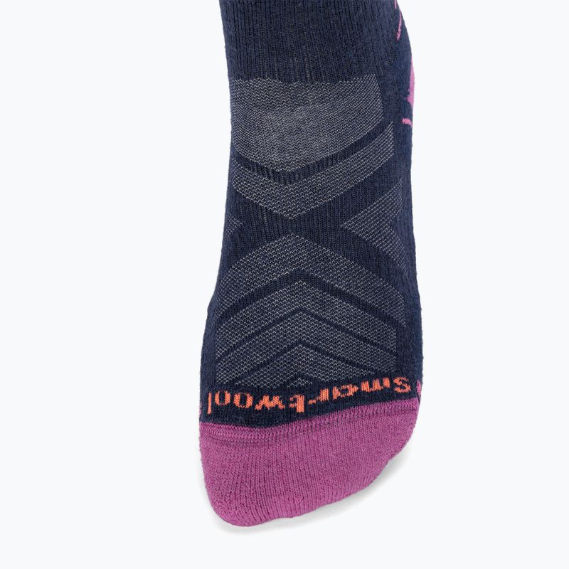 Trekking Socken Damen Smartwool Hike Light Cushion Tube Stripe Crew deep navy/power pink