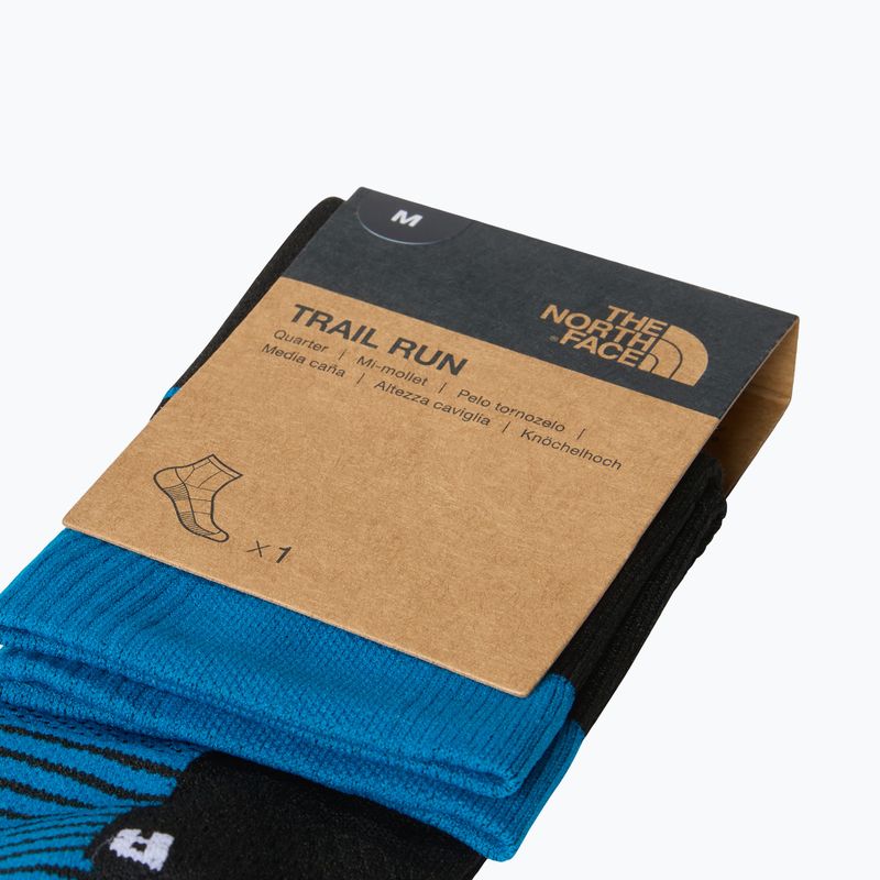 The North Face Trail Run Quarter Laufsocken tnf schwarz/adriatisch blau 4