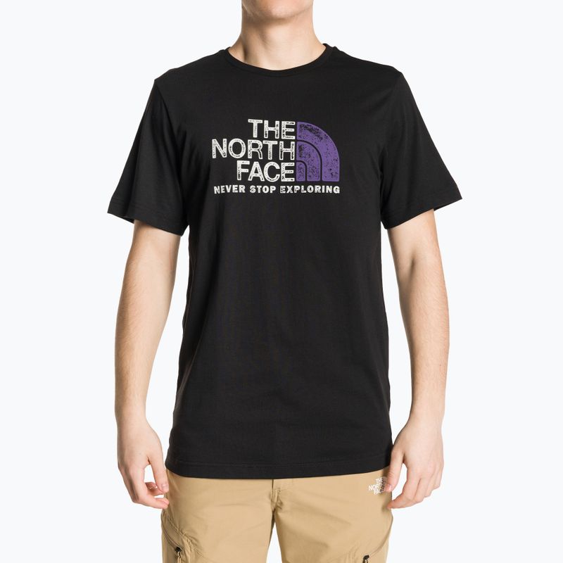 Herren The North Face Rust 2 schwarzes T-shirt