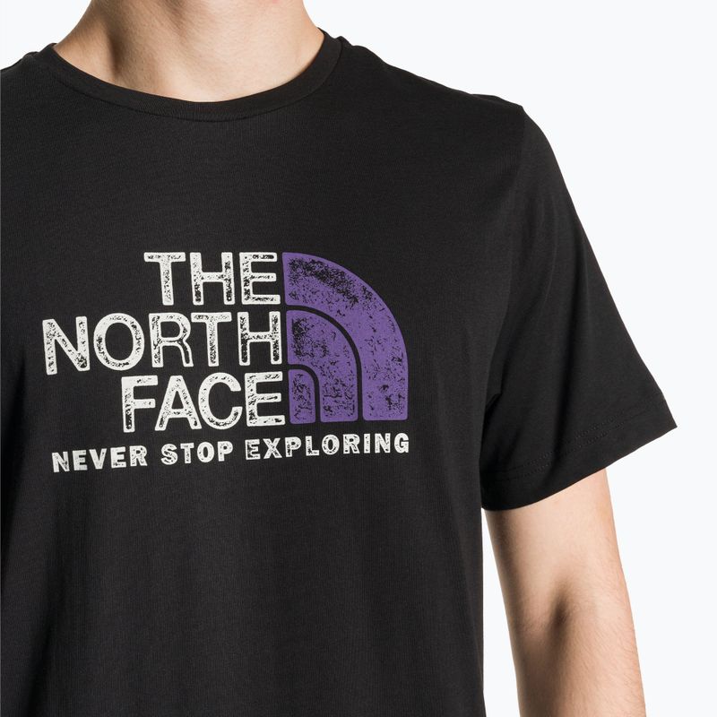 Herren The North Face Rust 2 schwarzes T-shirt