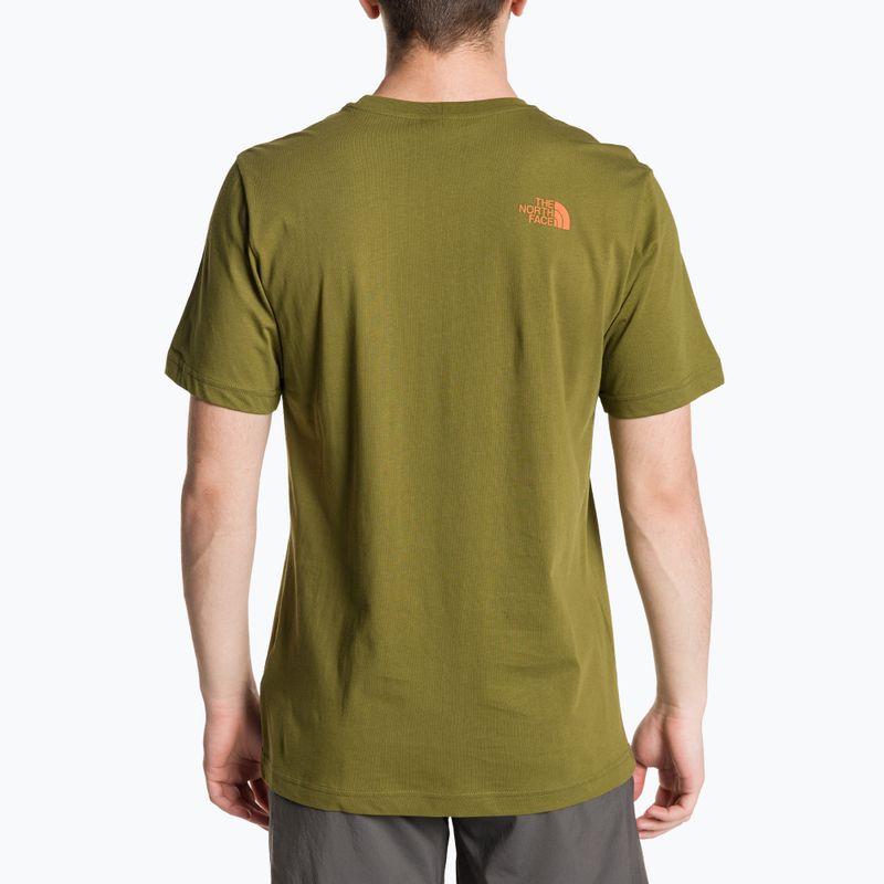 Herren The North Face Rust 2 Wald-Olive T-shirt 2