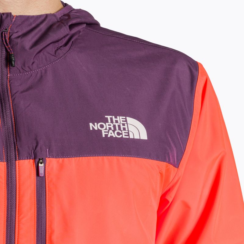 Herren Laufjacke The North Face Higher Run Wind vivid flame/black currant purple 3